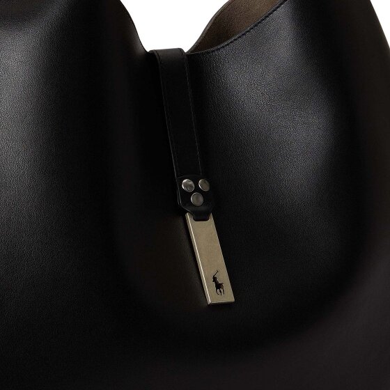 POLO RALPH LAUREN Polo ID Shoulder Bag Genuine Leather 40 cm