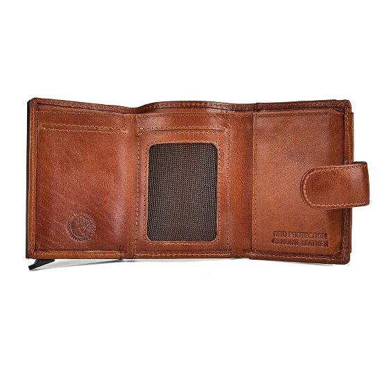 Greenburry Newport Wallet RFID protection Genuine Leather 9.5 cm