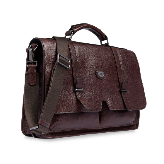 The Bridge Isaia Briefcases Messenger Leather 43 cm Laptop compartment