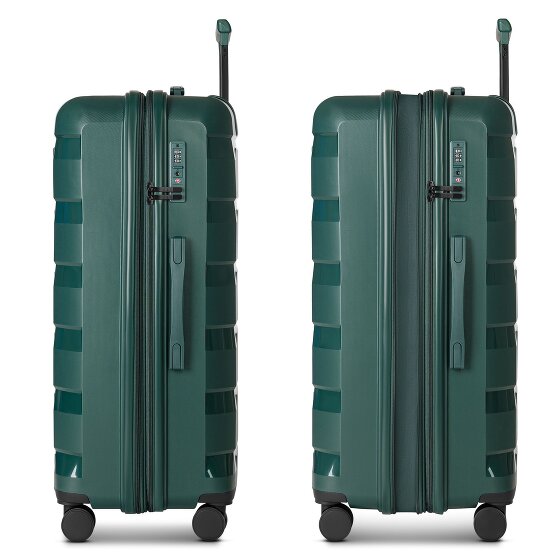 d&n South Dakota 4 wheels Trolley L 76 cm with expansion pleat