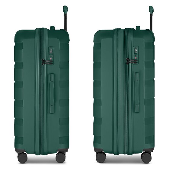 d&n South Dakota 4 wheels Trolley L 76 cm with expansion pleat