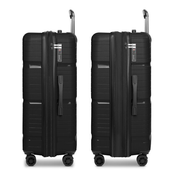 d&n Travel Line 4300-Plus 4 wheels Trolley L 76 cm with expansion pleat