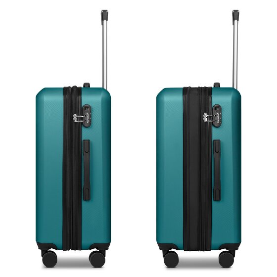 Check.In Paradise 2.0 4 wheels Suitcase set 3-piece with expansion pleat