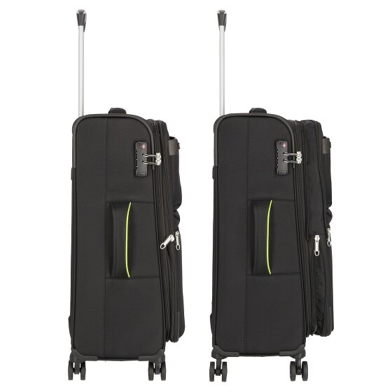 d&n Travel Line 6704 4 Roll Suitcase Set 3pcs.