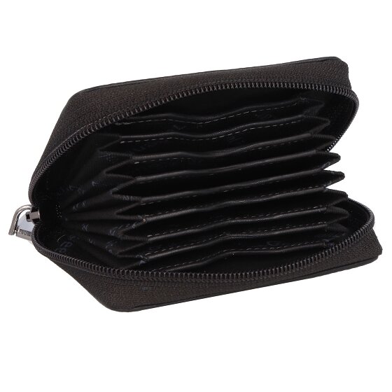 Greenland Nature Black Nappa credit card case RFID leather 11 cm