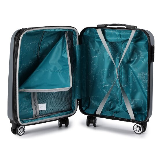 Benzi 5493 4 wheels Cabin trolley S 53 cm with expansion pleat