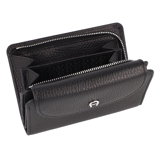 Aigner Wallet RFID protection Genuine Leather 14 cm