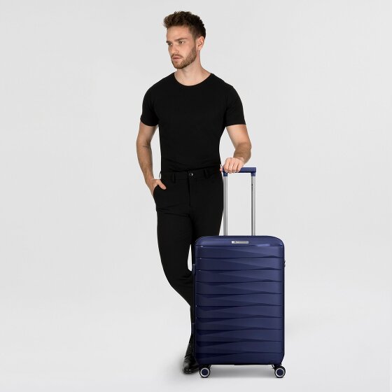 Franky London 4 wheels Trolley M 65 cm with expansion pleat