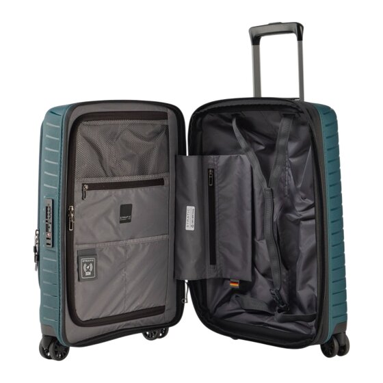 Stratic Novium 4 wheels Cabin trolley S 55 cm Laptop compartment with expansion pleat