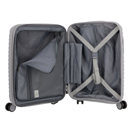 d&n Travel Line 4500 4 wheels Cabin trolley S 55 cm with expansion pleat