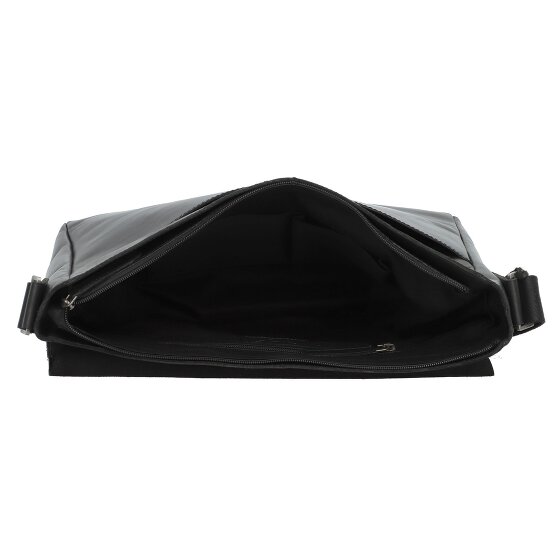 Greenburry Pure Black Messenger Leather 37 cm Greenburry Pure Black Messenger Leather 37 cm