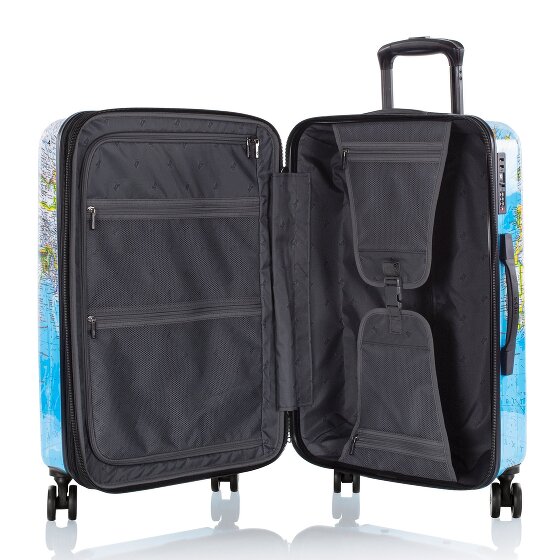Heys Black Camo 4 wheels Suitcase set 3-piece with expansion pleat