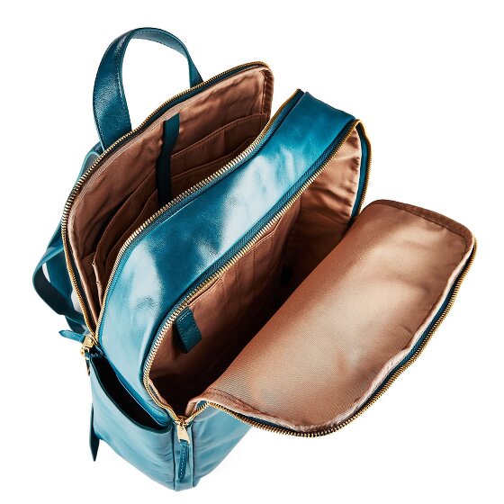 Piquadro Blue Square Daypack RFID protection Leather 37 cm Laptop compartment