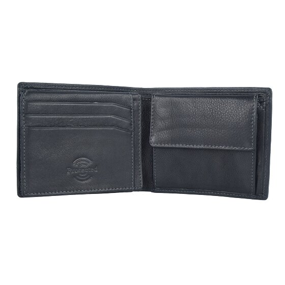 Greenland Nature Black Nappa wallet RFID leather 11 cm