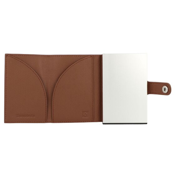 Samsonite Alu Fit credit card case RFID leather 6.5 cm