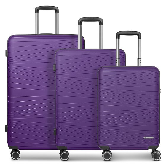Franky Dallas 3.0 4-wheel suitcase set 3-piece with expansion fold