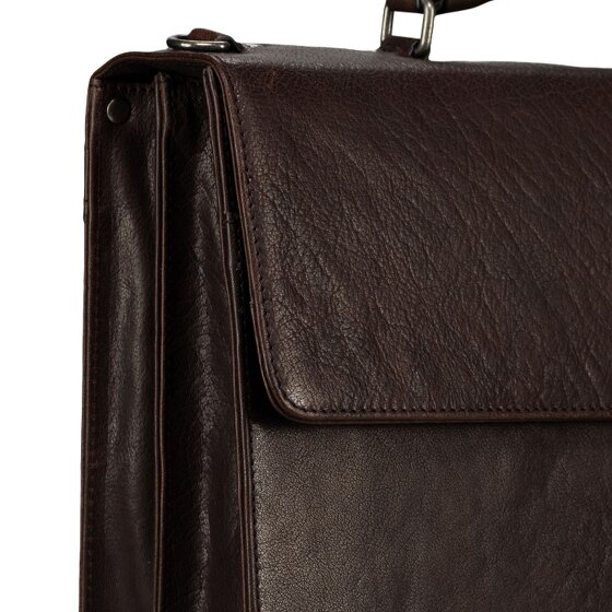 Jost Glasgow Briefcase RFID protection Genuine Leather 40 cm Laptop compartment