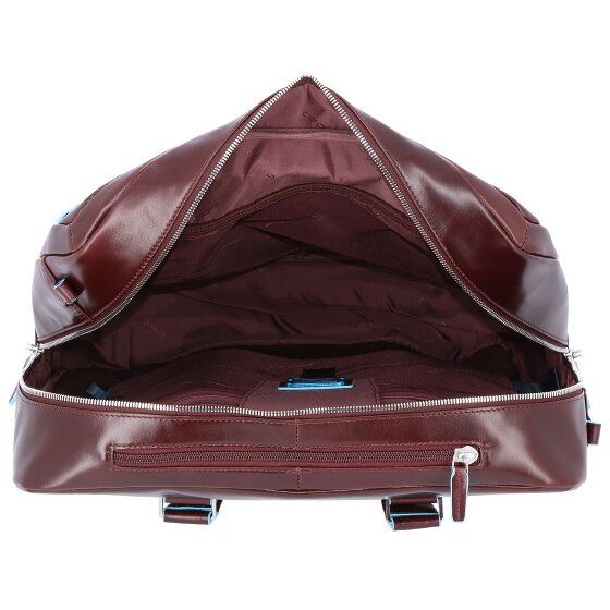 Piquadro Blue Square 2 wheels Wheeled briefcase Genuine Leather 36 cm Laptop compartment