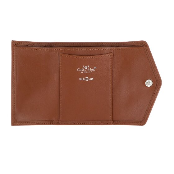 Golden Head Polo Wallet RFID protection Genuine Leather 10 cm