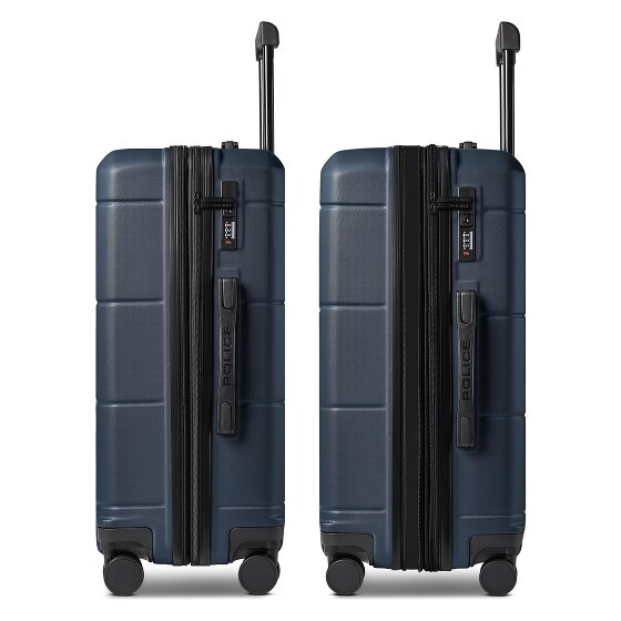 Police London 4 wheels Trolley 64 cm Expandable