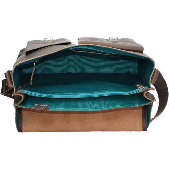 aunts & uncles Hunter Finn briefcase leather 40 cm laptop compartment