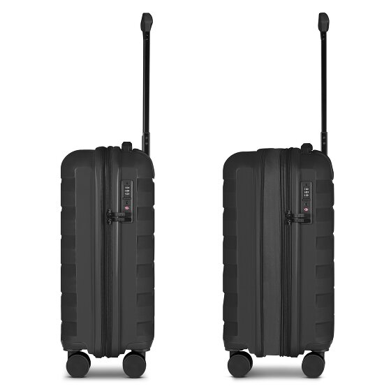 d&n South Dakota 4 wheels Cabin trolley S 56 cm with expansion pleat