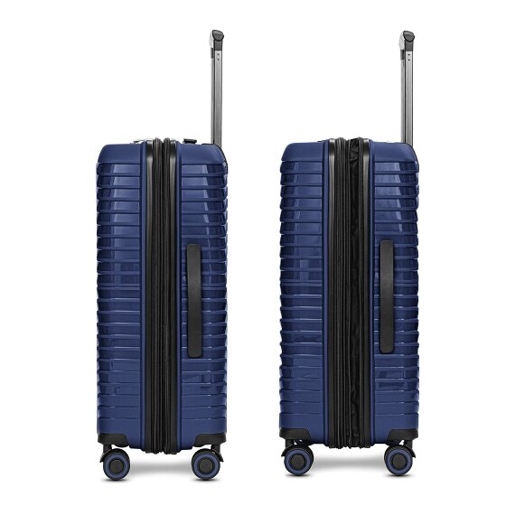 Stratic Shine 4 wheels Suitcase set 3-piece with expansion pleat