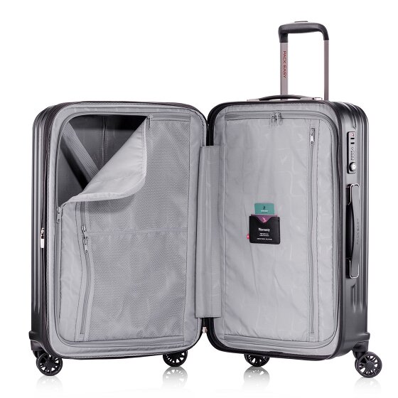 Pack Easy Genius 4 wheels Trolley M 66 cm with expansion pleat