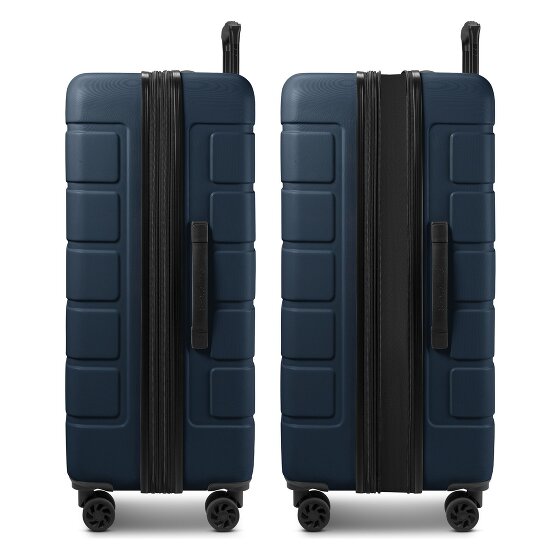 Saxoline Miami 4 wheels Suitcase set 3-piece with expansion pleat