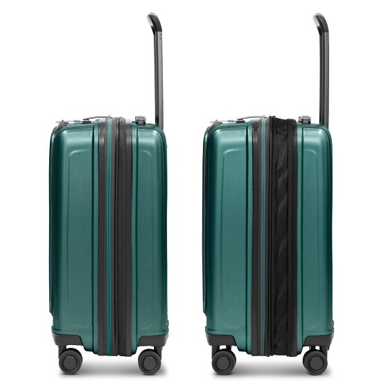 Redolz Essentials 14 4 wheels Cabin trolley S 55 cm Laptop compartment with expansion pleat