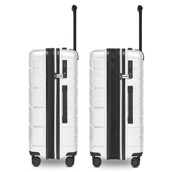 Bergpfeil Travel 4-wheel suitcase set, 3-piece, with stretch fold