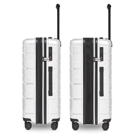 Bergpfeil Travel 4-wheel suitcase set, 3-piece, with stretch fold