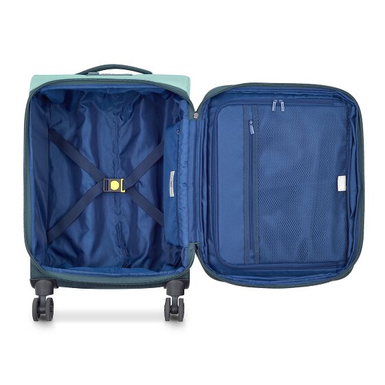 Delsey Paris Brochant 3 4 wheels Cabin trolley 55 cm with expansion pleat