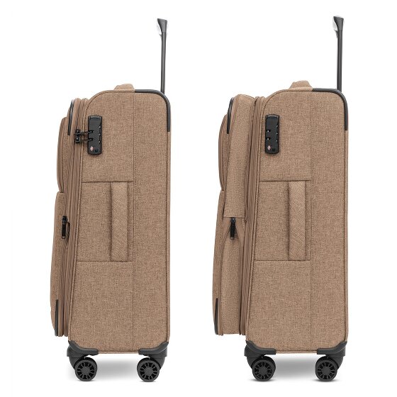 Redolz Essentials 12 MEDIUM 4-wheel Trolley, 67 cm, expandable Gusset