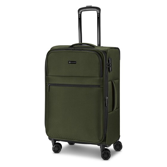 Bugatti Valencia Soft 4 wheels Suitcase set 3-piece with expansion pleat