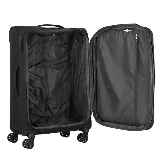 d&n Travel Line 6804 4 Roll Suitcase Set 3pcs.