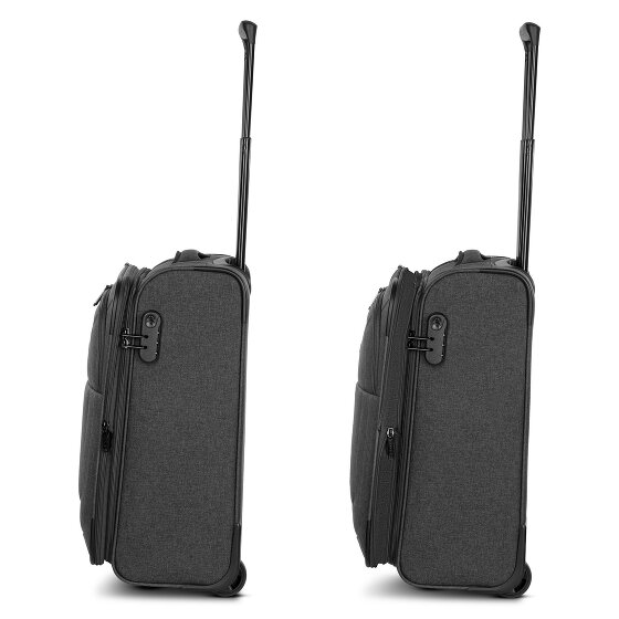 Redolz Essentials 12 2 wheels Cabin trolley S 55 cm with expansion pleat