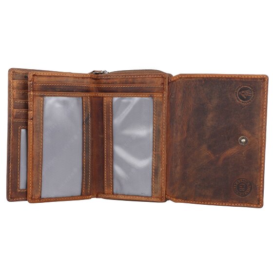 Greenburry Vintage wallet RFID leather 14 cm