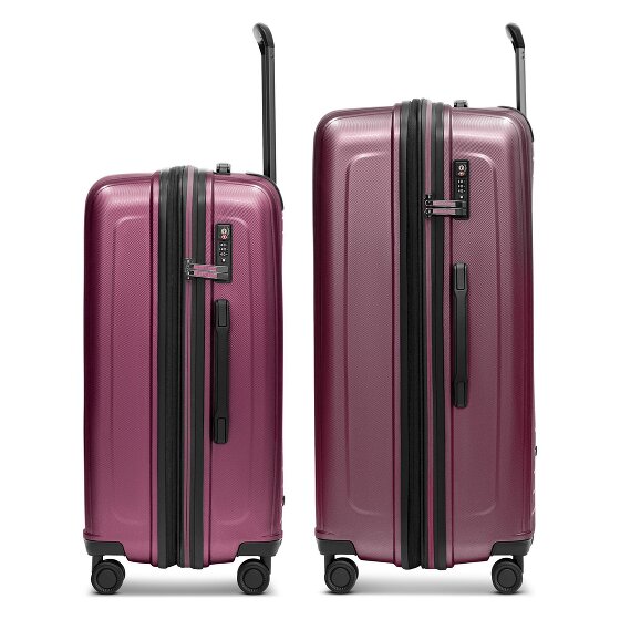 Redolz Essentials 14 4 wheels Suitcase set 2-piece with expansion pleat