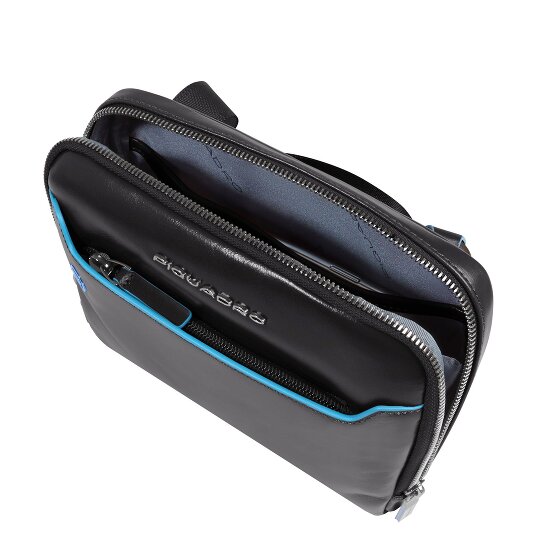 Piquadro Blue Square Shoulder bag Leather 21 cm