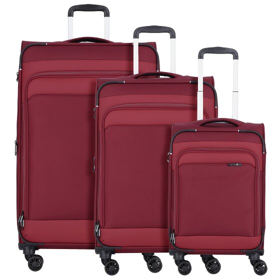 d&n Travel Line 9504 4 wheels Suitcase set 3-piece with expansion pleat