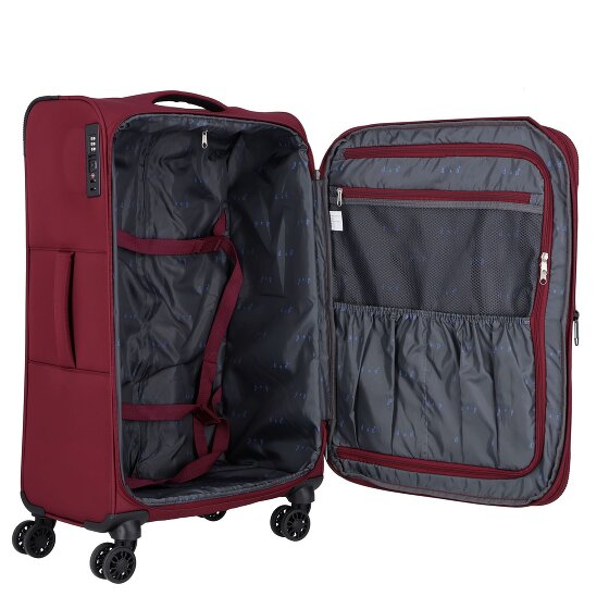 d&n Travel Line 9504 4 wheels Suitcase set 3-piece with expansion pleat