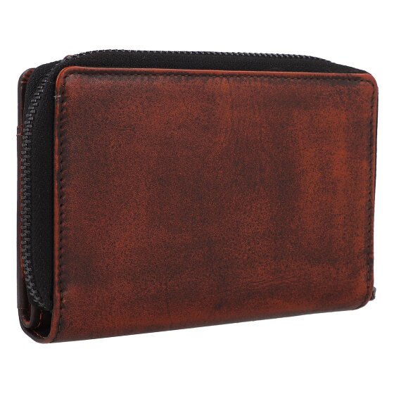 Greenburry Destressed Wallet RFID protection Leather 13.5 cm