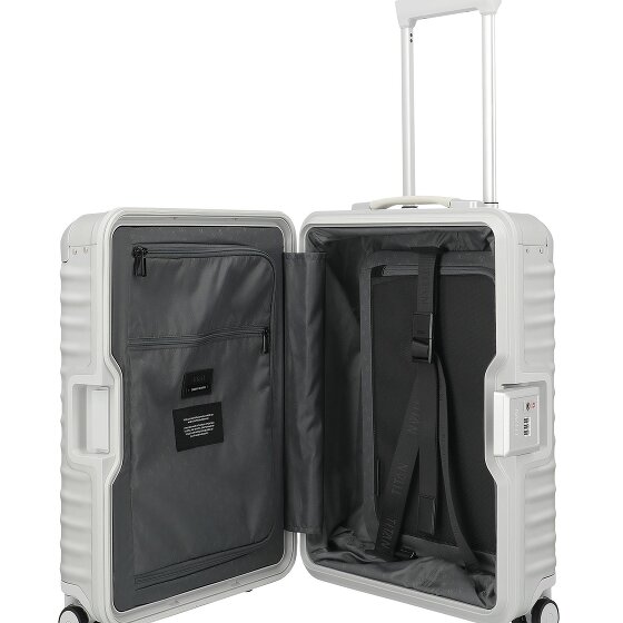 Titan Eternity 4-wheel Cabin suitcase, S, Aluminum, 55 cm