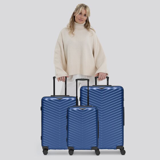 Redolz Essentials 18 4 wheels Suitcase set 3-piece with expansion pleat