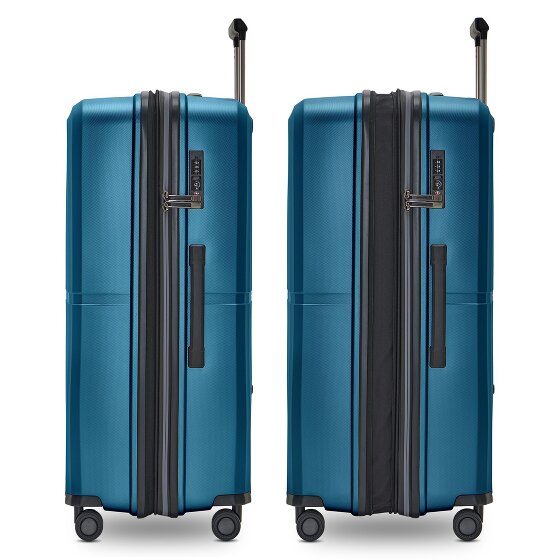 Pactastic Collection 01 4-wheel suitcase set, 3 pieces, with expansion fold