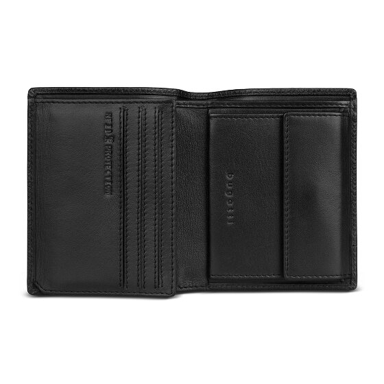 Bugatti Due Wallet RFID protection Leather 9 cm
