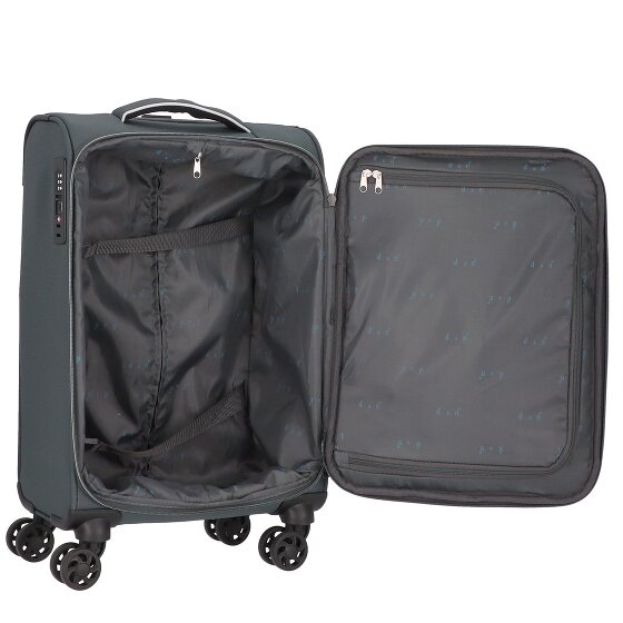 d&n Travel Line 9204 4 wheels Cabin suitcase 55 cm