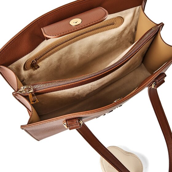 Love Moschino Heart Charm Shoulder Bag Leather 35 cm