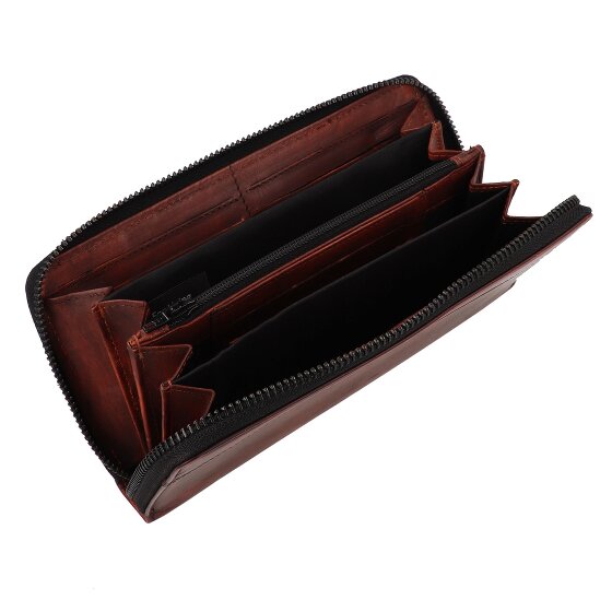 Greenburry Destressed Wallet RFID protection Leather 19 cm